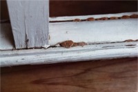 Decay in porch rail